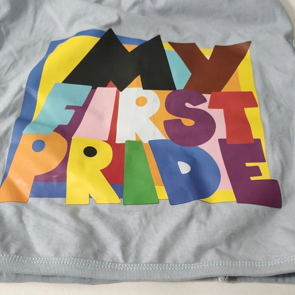 Target Pride Pet Apparel Dog Size L XL Gray Colorful NEW with FLAW